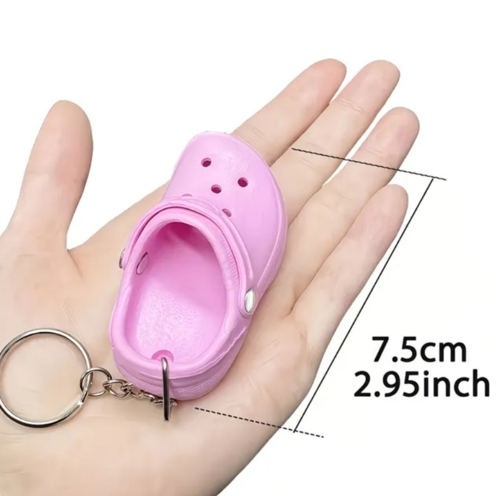 2 Colorful Croc Shoe Keychains - Picture 2 of 2